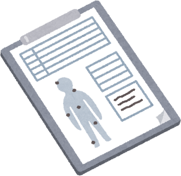 Illustration of a Medical Record Clipboard